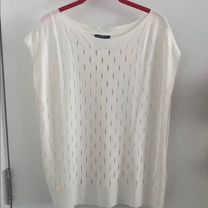 Lafayette 148 New York Cream Blouse